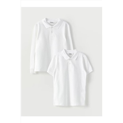 LC Waikiki, Polo Yaka Basic Erkek Çocuk Tişört 2'li