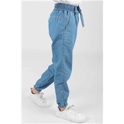 AHENGİM Kids Ak2389 Kız Çocuk Lastik Paçalı Kot Pantolon 1-2-10000965