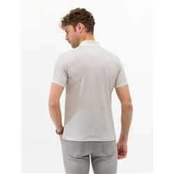 Açık Yeşil Slim Fit Dokulu Polo Yaka Tişört
