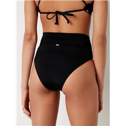 PINK V Crossover High-Waist Bikini Bottom
