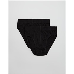 Pack de 2 Calzoncillos 'Pure Cotton', Hombre, Negro