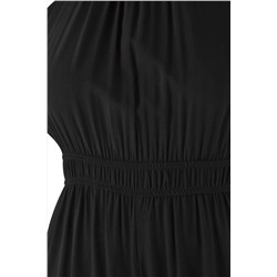 Siyah Halter Yaka Büyük Beden Tulum TBBSS25BG00018