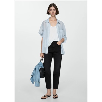 Jeans Newmom confort tiro alto