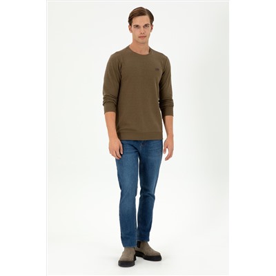 Erkek Haki Sweatshirt