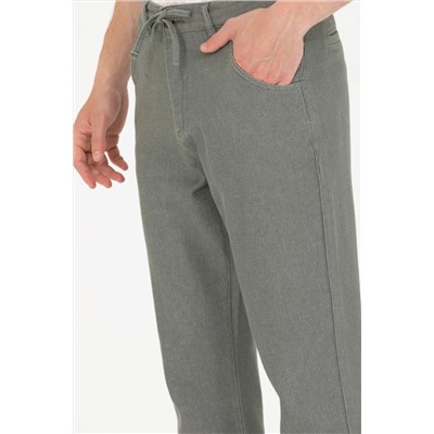 Erkek Yeşil Jean Pantolon