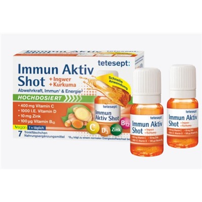 Immun aktiv Ingwer Kurkuma Trinkampullen 7 St