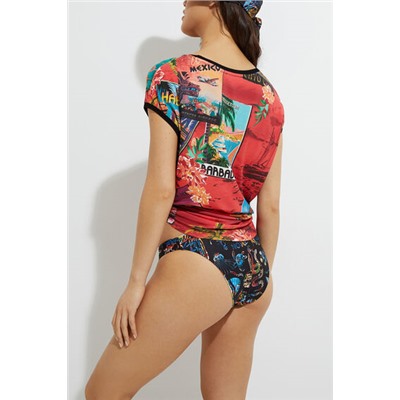 Camiseta manga corta postales