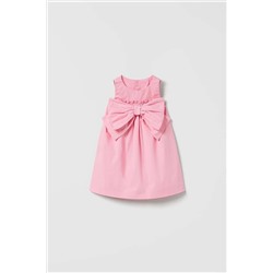 magu Kız Çocuk Pembe Poplin Elbise MgPoplinPembe