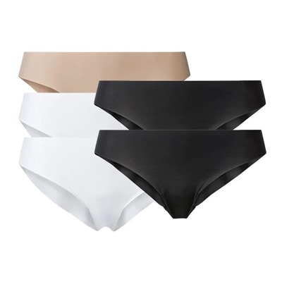 ESMARA® Lingerie ESMARA® Lasercut-Slips Damen, 5 Stück, ohne störende Nähte, mit Elasthan