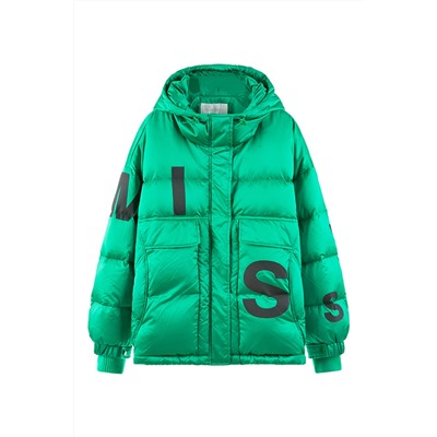 Anorak con capucha Verde claro