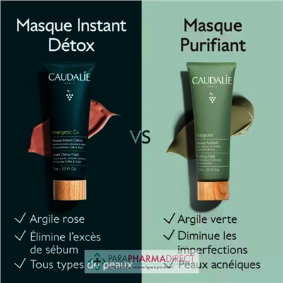 Caudalie Vinergetic C+ - Masque Instant Détox 75ml