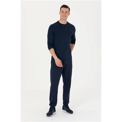 Erkek Lacivert Basic Sweatshirt