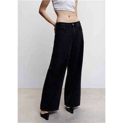 Jeans super wideleg loose oversize tiro bajo -  Mujer | MANGO OUTLET Melilla
