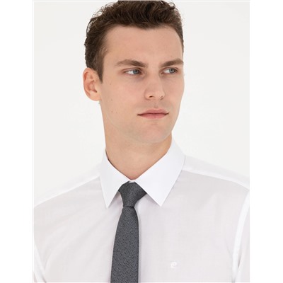 Beyaz Slim Fit Uzun Kollu Klasik Gömlek