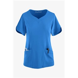 Easy STRETCH Aisha Women's 2-Pocket Sweetheart Neckline Scrub Top