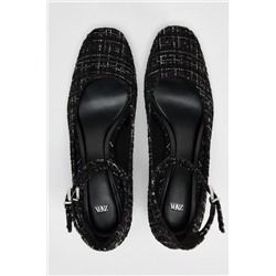 FABRIC HIGH-HEEL SHOES