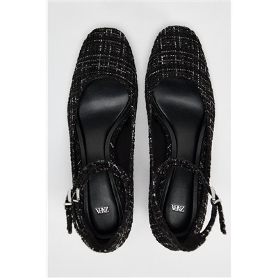 FABRIC HIGH-HEEL SHOES