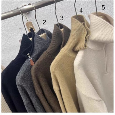 Теплый свитер на молнии в стиле Pol*o Ralp*h Laure*n