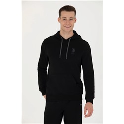 Erkek Siyah Basic Sweatshirt