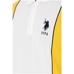Erkek Regular Fit Polo Yaka Safran Tişört