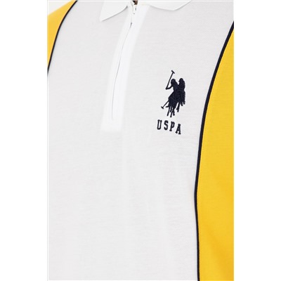 Erkek Regular Fit Polo Yaka Safran Tişört