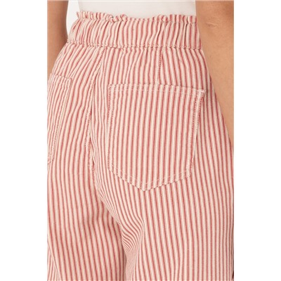 Kadın Kırmızı Çizgili Carrot Fit Jean Pantolon