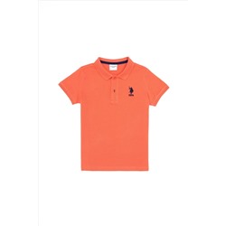 Erkek Çocuk Somon Basic Polo Yaka T-Shirt