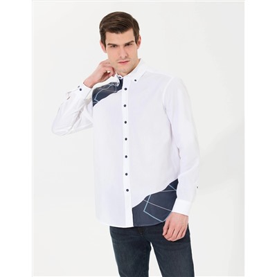 Taş Comfort Fit Uzun Kollu Gömlek