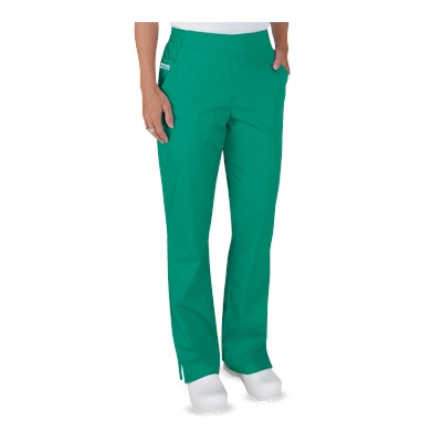 UA Butter-Soft STRETCH Scrubs Ladies PETITE Flat Front Pant with Back Elastic
