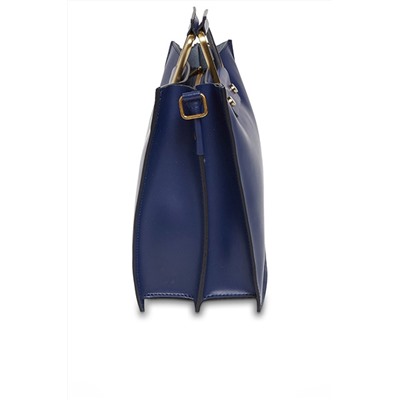 Bolso de piel Gari Azul marino