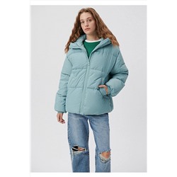 Mavi Şişme Mont Loose Fit / Bol Rahat Kesim 1110199-70844
