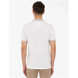 Taş Slim Fit Baskılı Polo Yaka Tişört