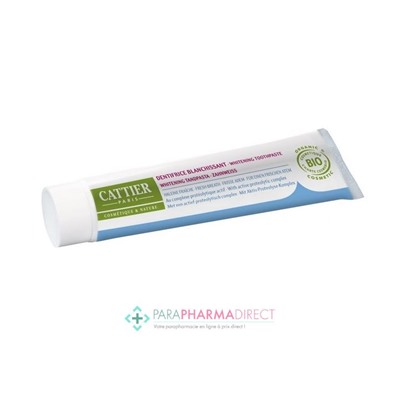 Cattier Eridène Dentifrice Blanchissant Haleine Fraîche BIO 75ml