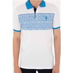 Erkek Regular Fit Polo Yaka Saks Tişört