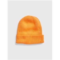 Organic Cotton Ribbed Beanie