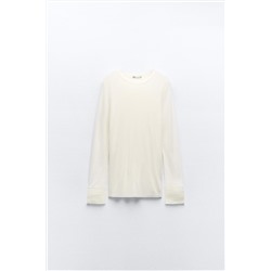 TOP WITH SHIRT CUFFS AND BUTTONS