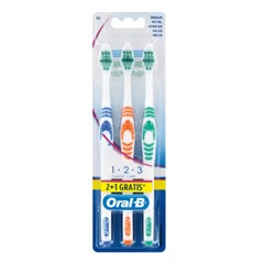 Oral-B Zahnbürste 1-2-3 Classic Care mittel, 3 St