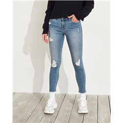 Classic Stretch Mid-Rise Crop Super Skinny Jeans