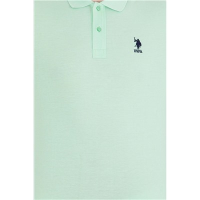 Erkek Mint Yeşili Basic Polo Yaka Tişört