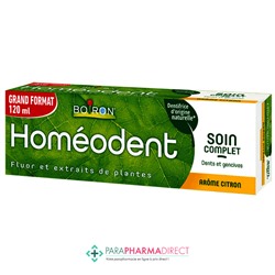 Boiron Homéodent - Soin Complet - Dents & Gencives - Goût Citron - Dentifrice 120 ml