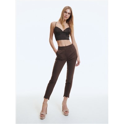 Zigarettenhose mit elastischem Bund