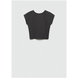 Camiseta crop algodón