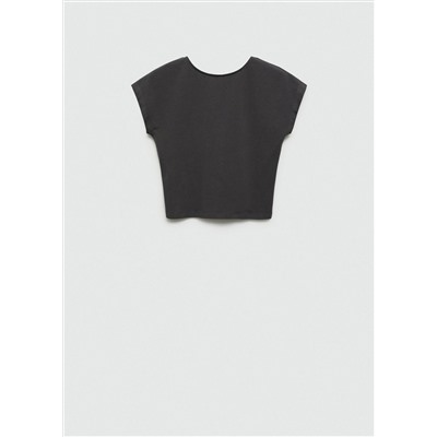Camiseta crop algodón