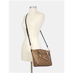 Prairie Satchel In Colorblock Signature Canvas