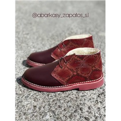 AB.Zapatos 4525 burdeos+PELLE 1602/2