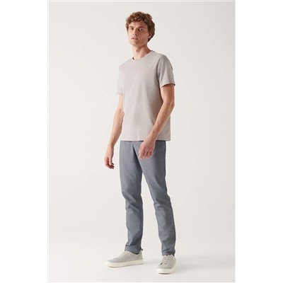 Avva Erkek Lacivert Arka Beli Lastikli Likralı Comfort Slim Fit Chino Pantolon E003021