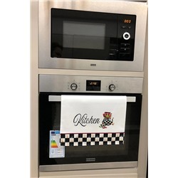 DEKOMOD Dekoratif Mutfak Pamuklu Fırın Havlusu Özel Desenli Damalı Model 35x50 Cm Yıkanabilir Pamuklu Ürün DMKITCHEN