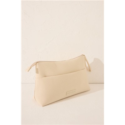 Neceser mediano neopreno beige