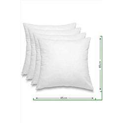 Mazi Home 4'lü Kırlent Kılıfı Iç Yastığı 45x45 400 gr Kırpıntı Silikon Kırlent Içi Dolgusu Birinci Kalite 2222153017001