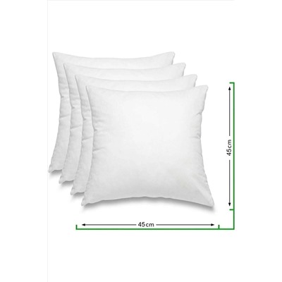 Mazi Home 4'lü Kırlent Kılıfı Iç Yastığı 45x45 400 gr Kırpıntı Silikon Kırlent Içi Dolgusu Birinci Kalite 2222153017001